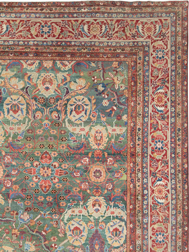 Antique Persian Mahal Oversize Carpet, No.26505 - Galerie Shabab