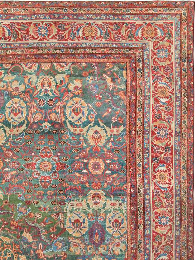 Antique Persian Mahal Oversize Carpet, No.26505 - Galerie Shabab