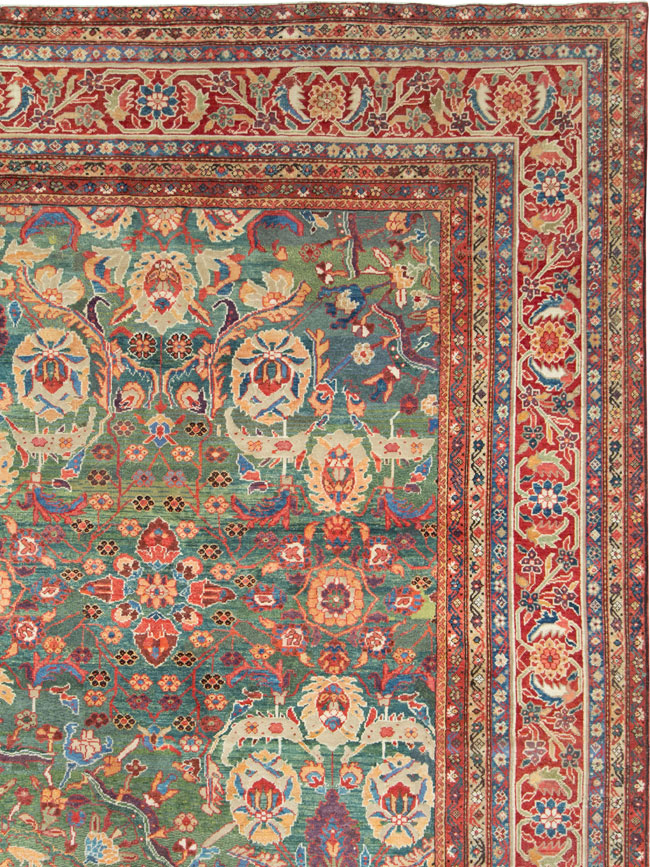 Antique Persian Mahal Oversize Carpet, No.26505 - Galerie Shabab
