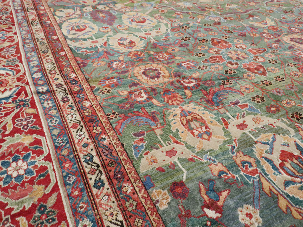 Antique Persian Mahal Oversize Carpet, No.26505 - Galerie Shabab