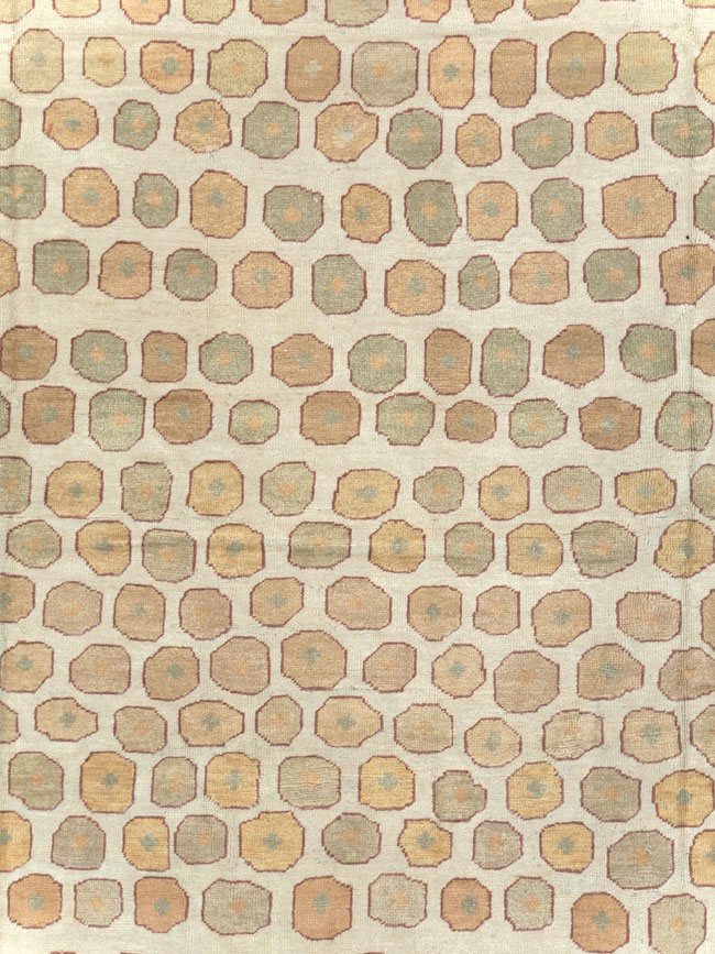 Antique Turkish Square Oushak Carpet, No.26507 - Galerie Shabab