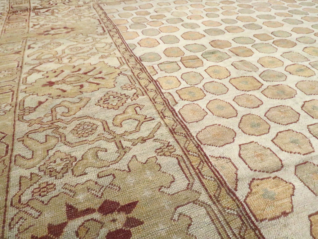 Antique Turkish Square Oushak Carpet, No.26507 - Galerie Shabab