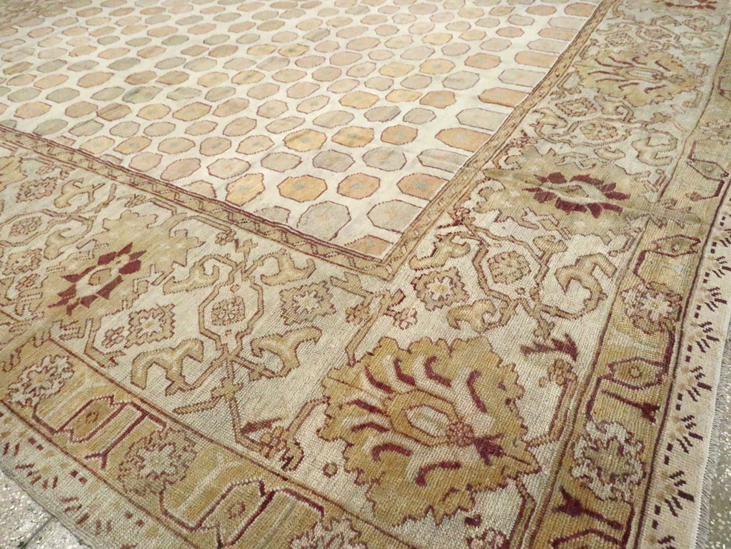 Antique Turkish Square Oushak Carpet, No.26507 - Galerie Shabab