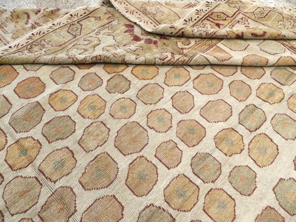 Antique Turkish Square Oushak Carpet, No.26507 - Galerie Shabab