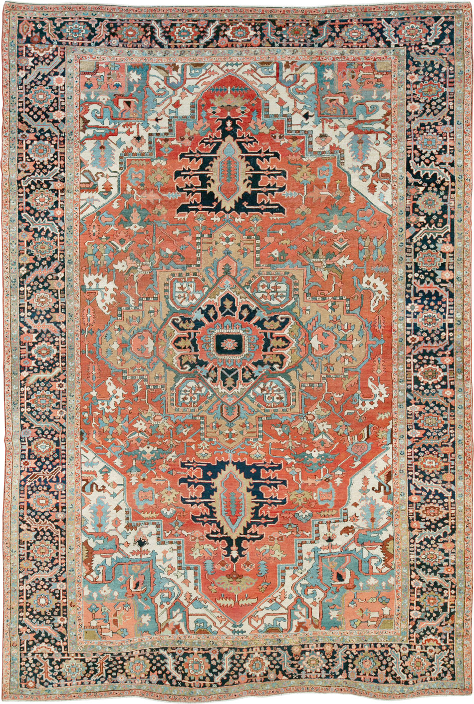 Antique Persian Heriz Carpet, No.26514 - Galerie Shabab