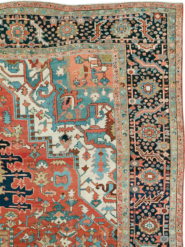 Antique Persian Heriz Carpet, No.26514 - Galerie Shabab
