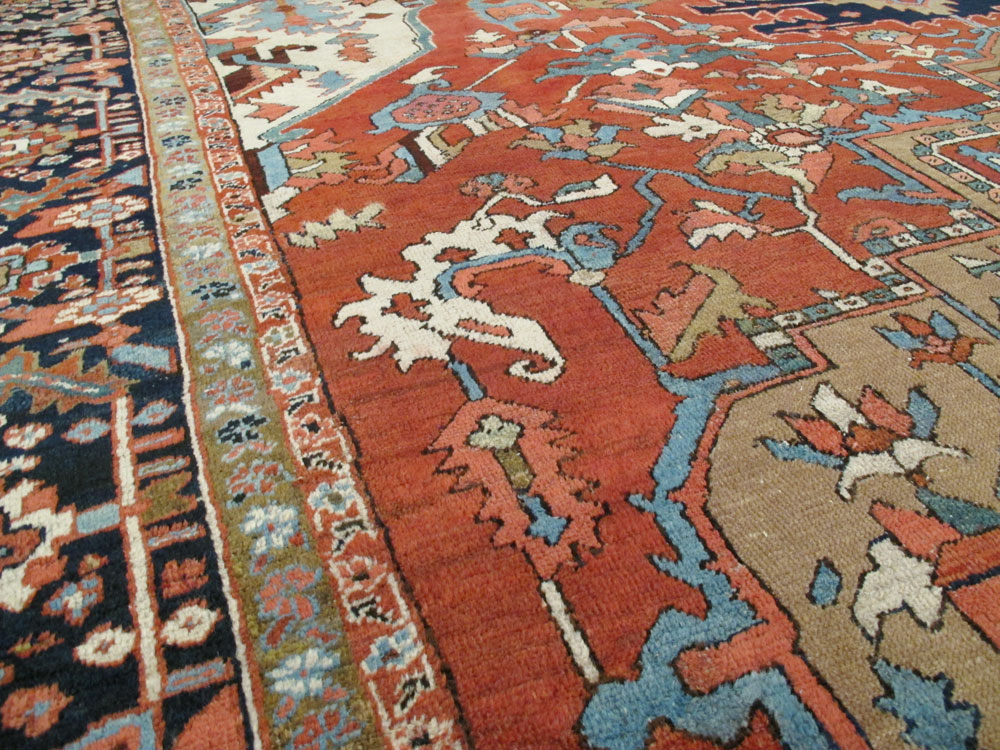 Antique Persian Heriz Carpet, No.26514 - Galerie Shabab