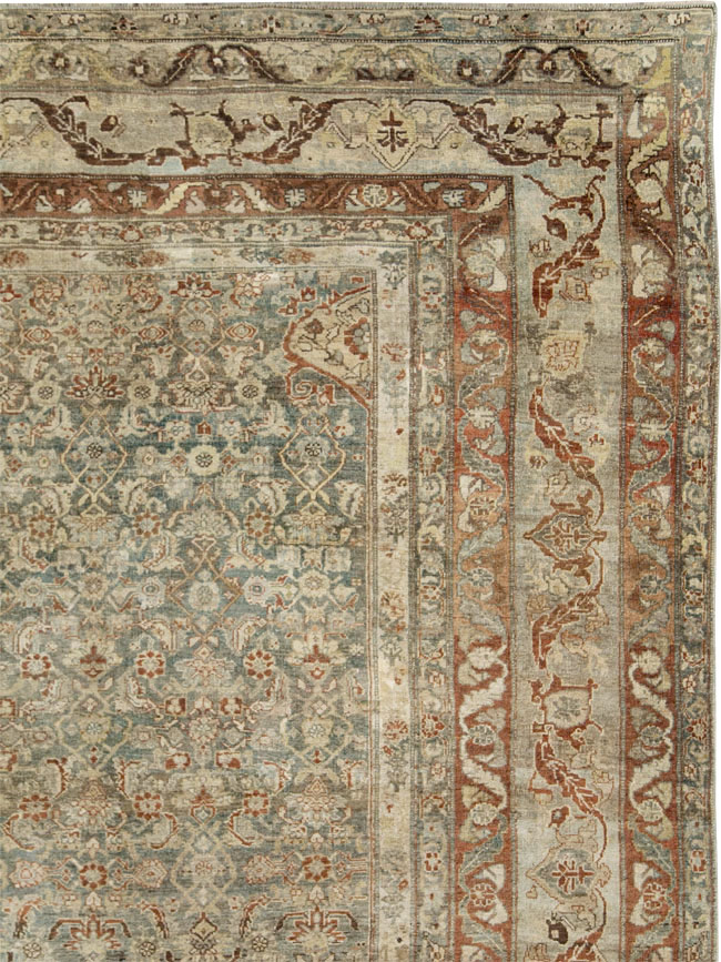 Antique Persian Bidjar Large Room Size Carpet, No.26516 - Galerie Shabab