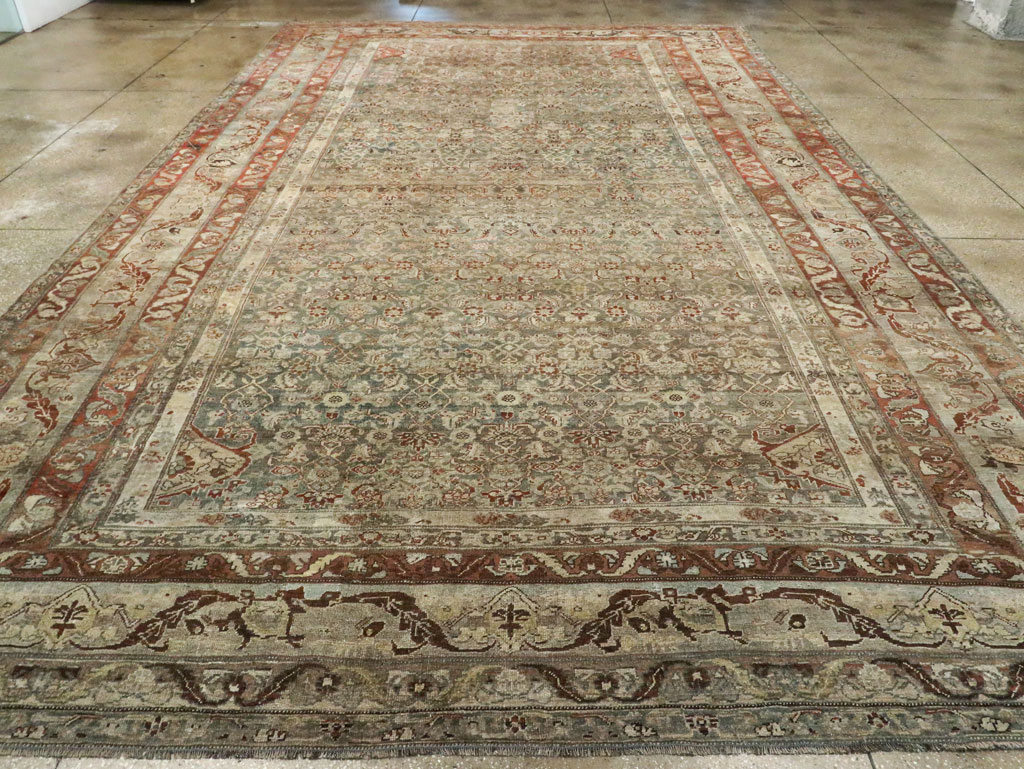 Antique Persian Bidjar Large Room Size Carpet, No.26516 - Galerie Shabab
