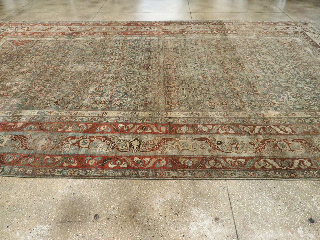 Antique Persian Bidjar Large Room Size Carpet, No.26516 - Galerie Shabab