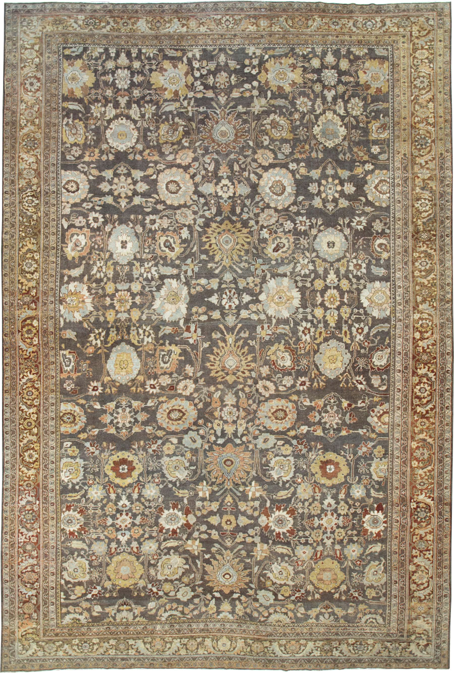Antique Persian Mahal Large Oversize Carpet, No.26522 - Galerie Shabab
