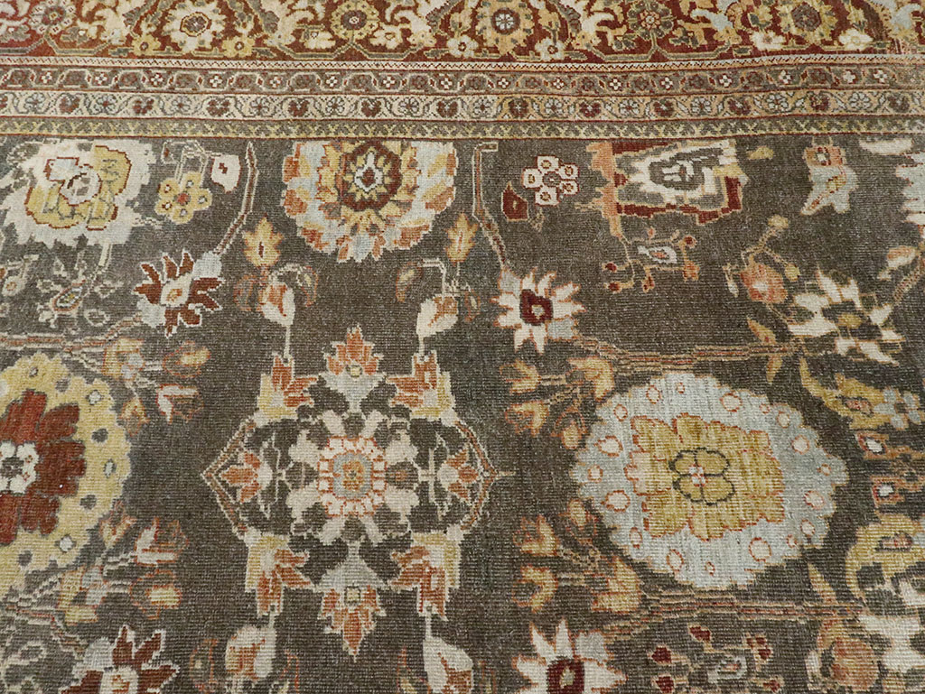 Antique Persian Mahal Large Oversize Carpet, No.26522 - Galerie Shabab