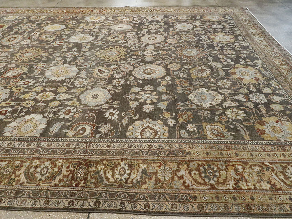 Antique Persian Mahal Large Oversize Carpet, No.26522 - Galerie Shabab