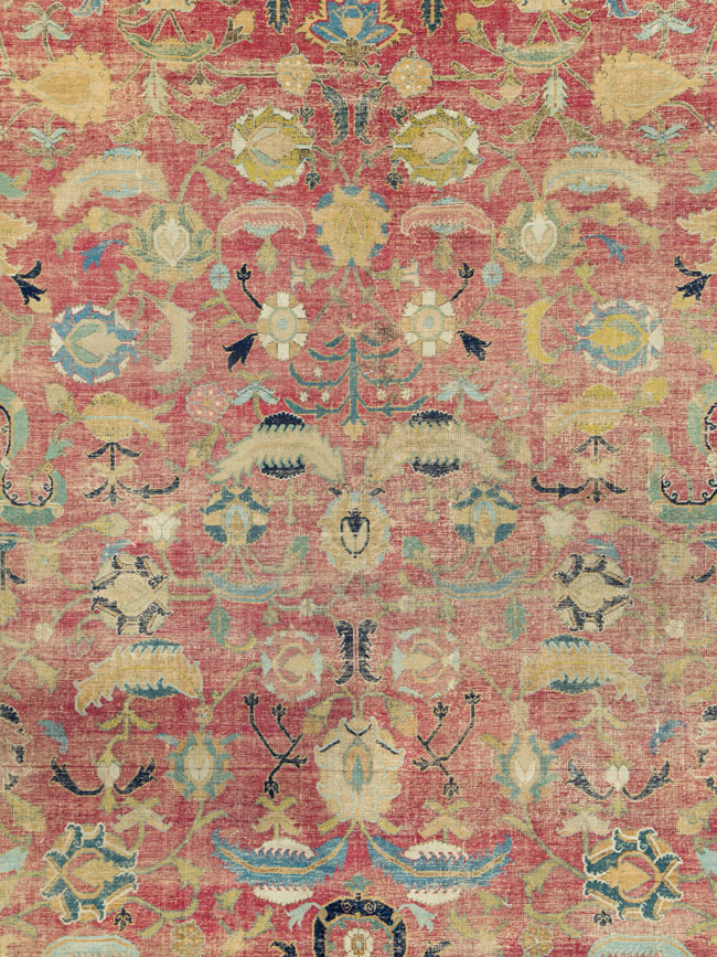Antique Persian Isfahan Carpet, No.26527 - Galerie Shabab