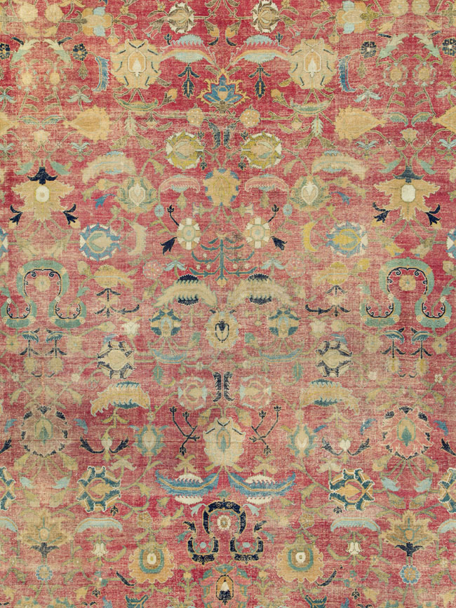 Antique Persian Isfahan Carpet, No.26527 - Galerie Shabab