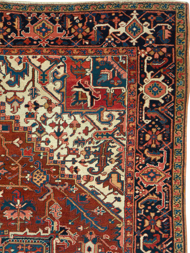 Vintage Persian Heriz Carpet, No.26538 - Galerie Shabab