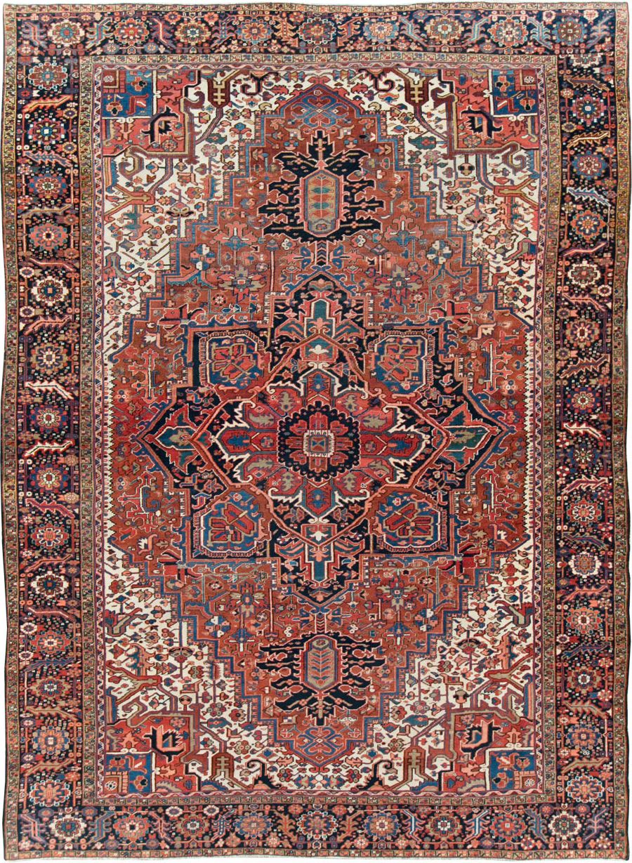 Antique Persian Heriz Carpet, No.26539 - Galerie Shabab