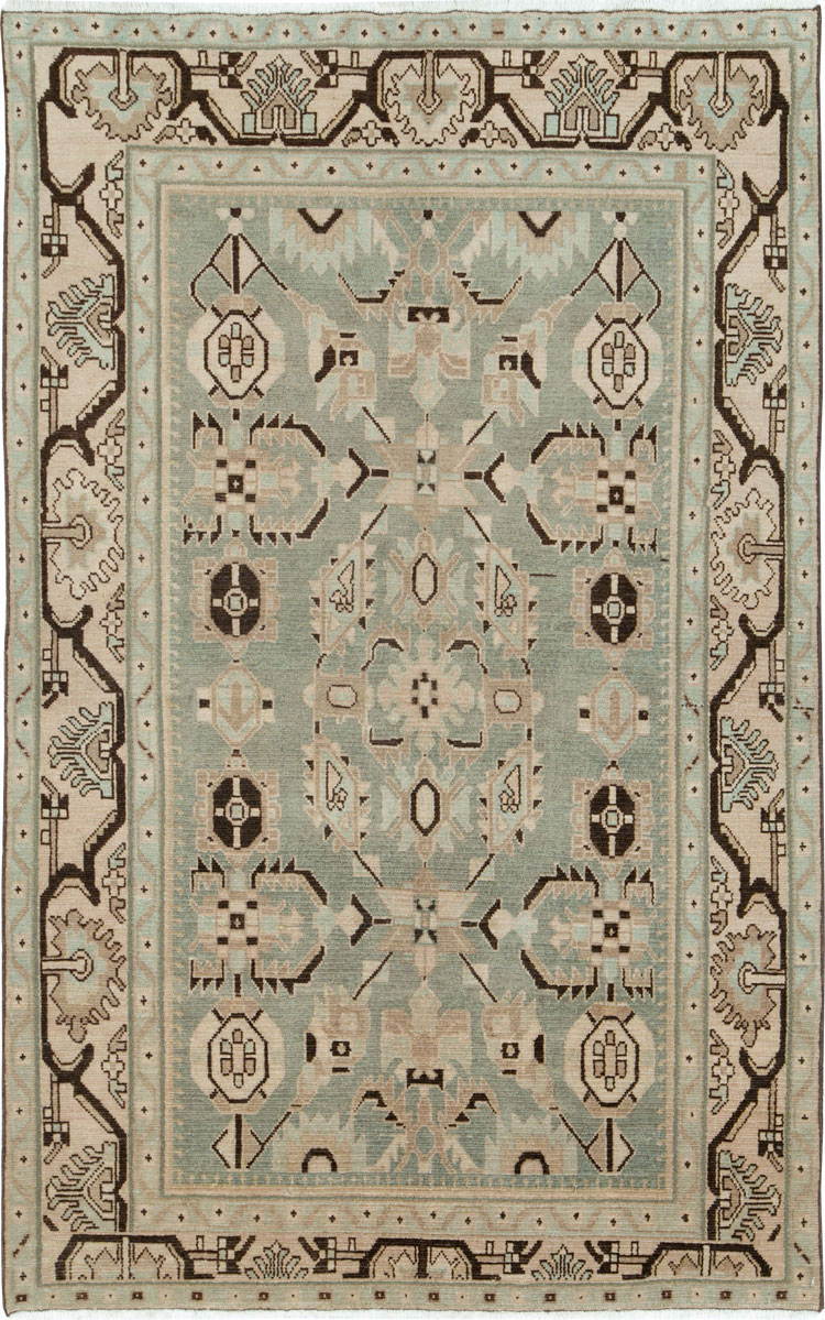 Vintage Persian Malayer Accent Rug (Pair: 1 of 2), No.26546 - Galerie Shabab