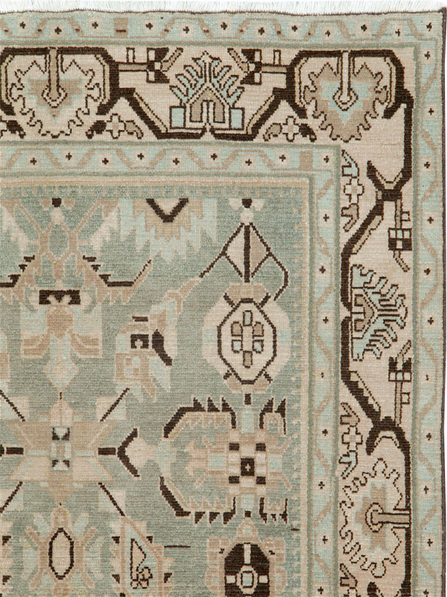 Vintage Persian Malayer Accent Rug (Pair: 1 of 2), No.26546 - Galerie Shabab