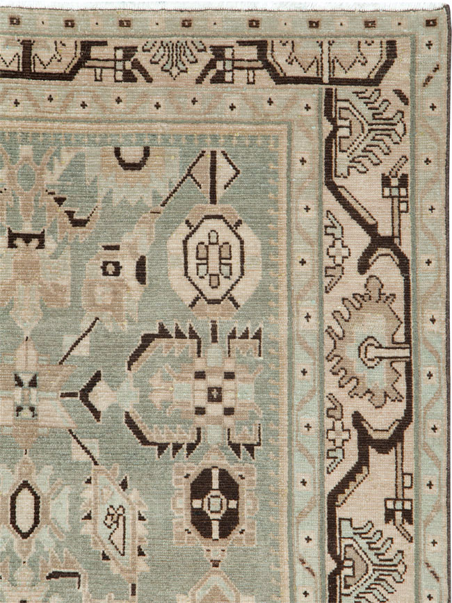 Vintage Persian Malayer Accent Rug (Pair: 1 of 2), No.26546 - Galerie Shabab