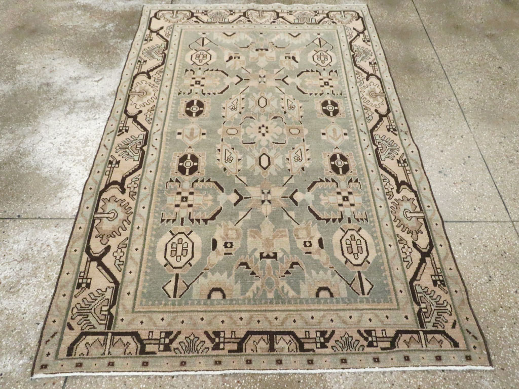 Vintage Persian Malayer Accent Rug (Pair: 1 of 2), No.26546 - Galerie Shabab
