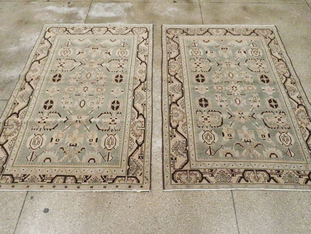 Vintage Persian Malayer Accent Rug (Pair: 1 of 2), No.26546 - Galerie Shabab