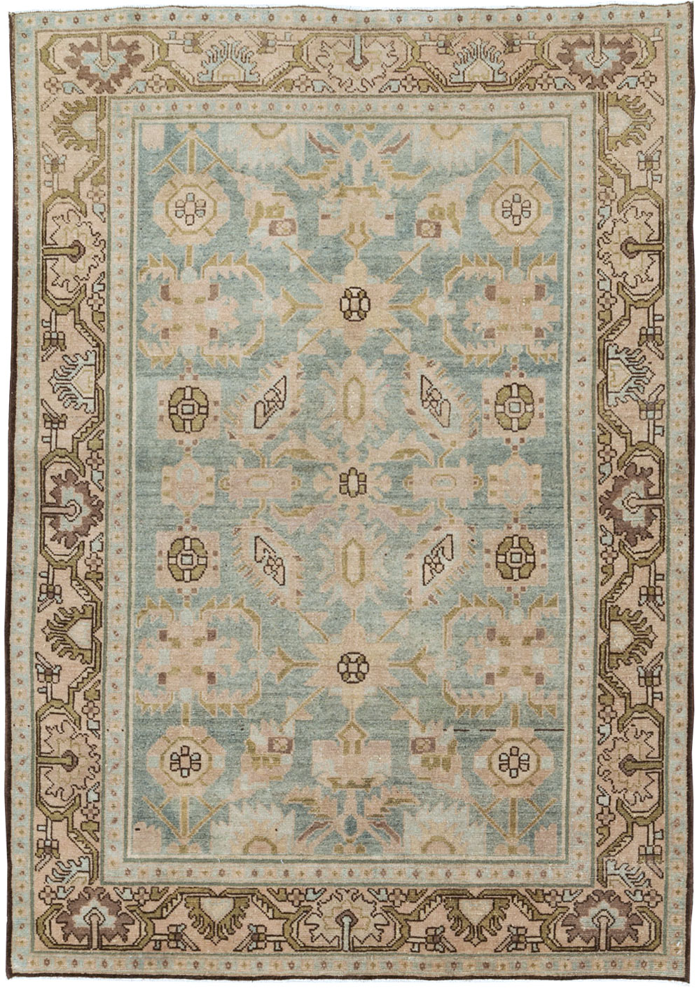 Vintage Persian Malayer Accent Rug, No.26548 - Galerie Shabab