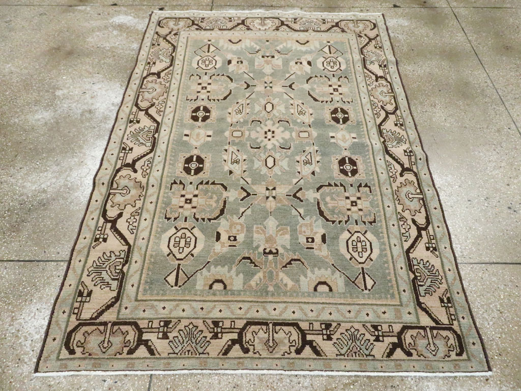 Vintage Persian Malayer Accent Rug (Pair: 2 of 2), No.26549 - Galerie Shabab