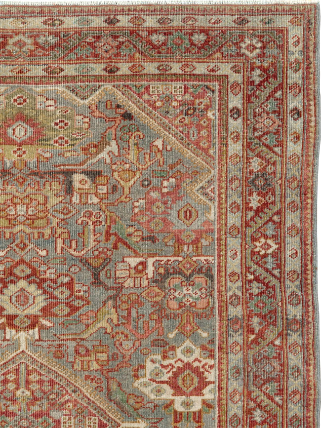 Antique Persian Mahal Rug, No.26555 - Galerie Shabab