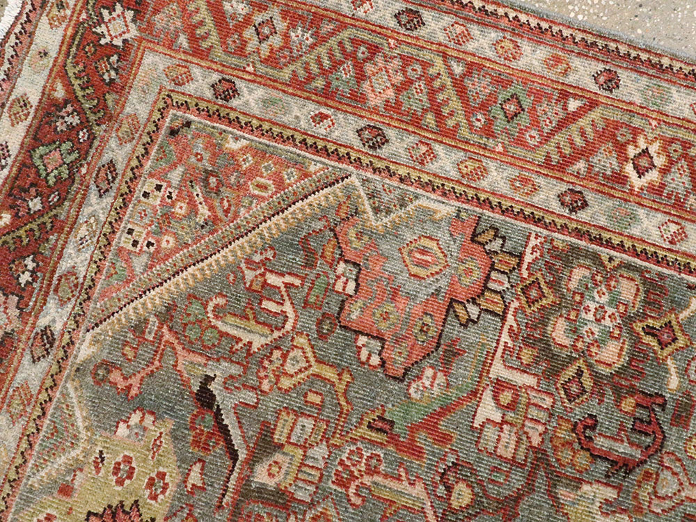 Antique Persian Mahal Rug, No.26555 - Galerie Shabab
