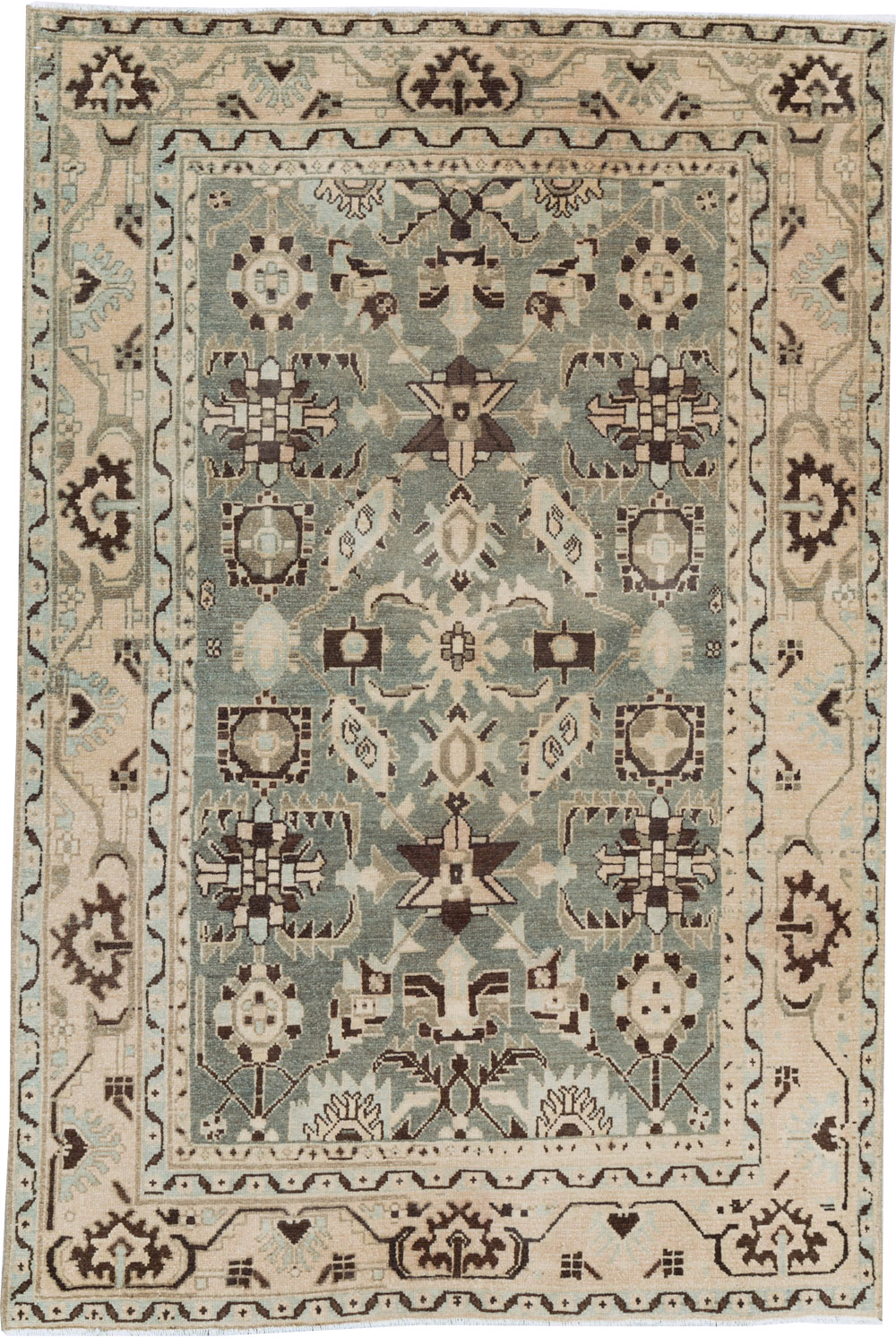 Vintage Persian Malayer Accent Rug, No.26557 - Galerie Shabab