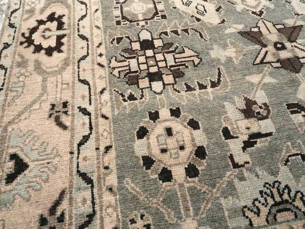 Vintage Persian Malayer Accent Rug, No.26557 - Galerie Shabab