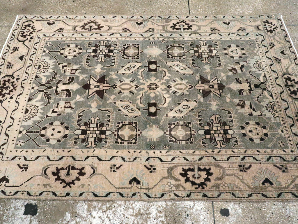 Vintage Persian Malayer Accent Rug, No.26557 - Galerie Shabab