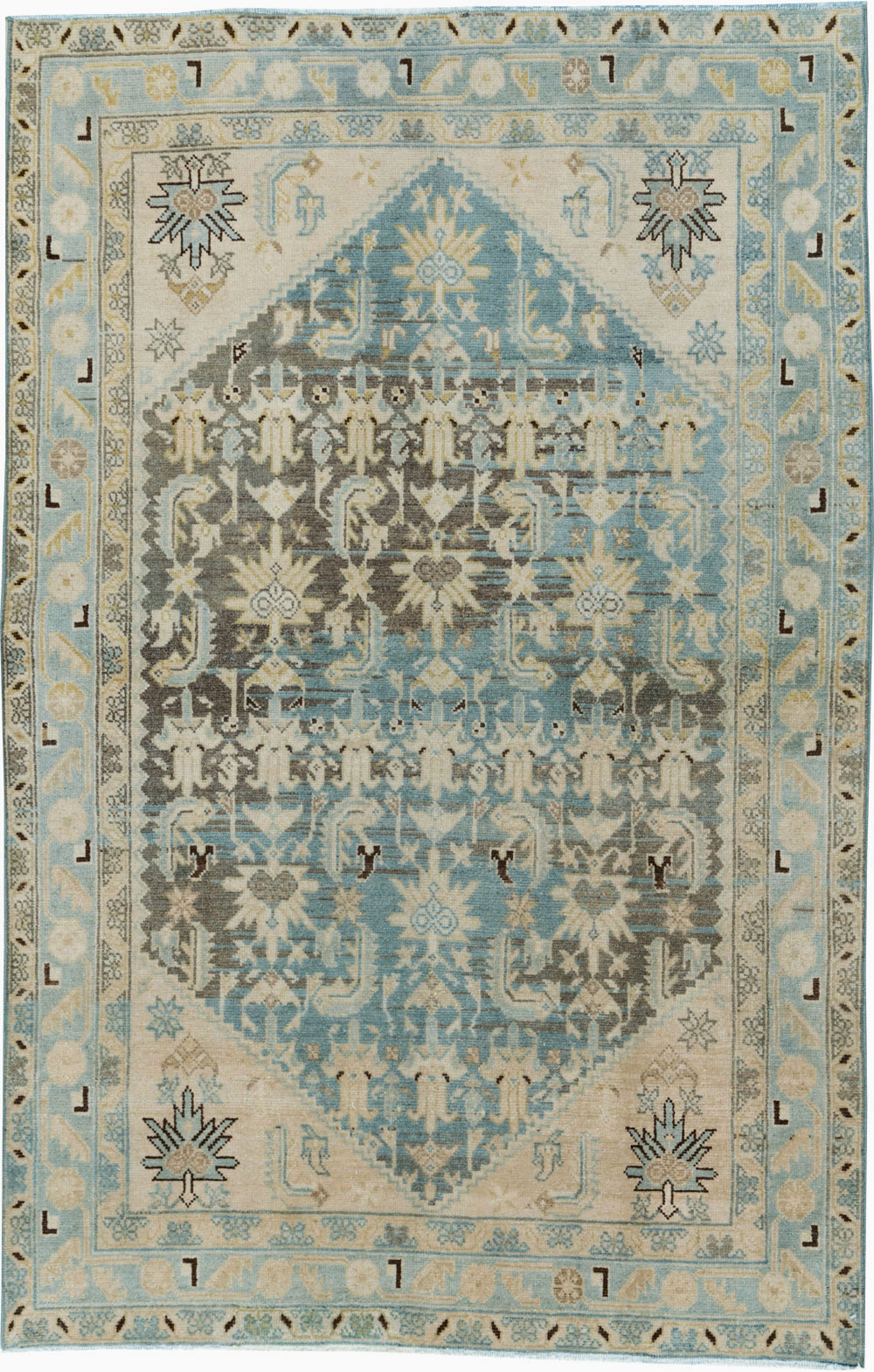 Vintage Persian Malayer Accent Rug, No.26567 - Galerie Shabab