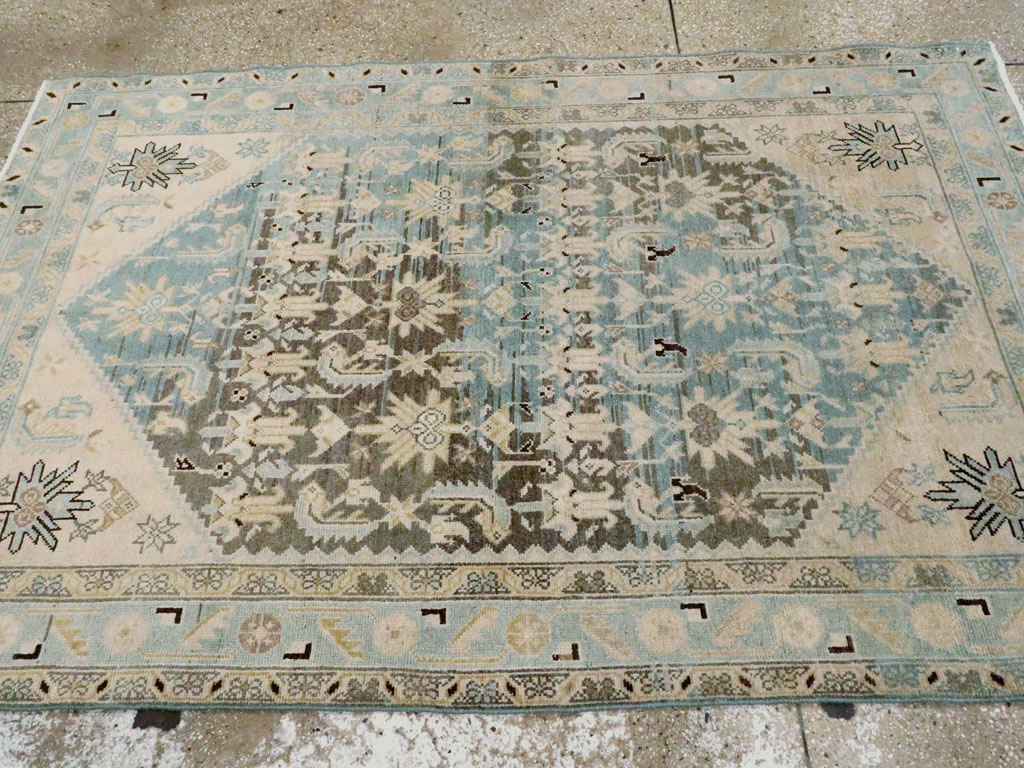 Vintage Persian Malayer Accent Rug, No.26567 - Galerie Shabab