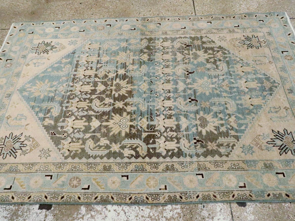 Vintage Persian Malayer Accent Rug, No.26567 - Galerie Shabab
