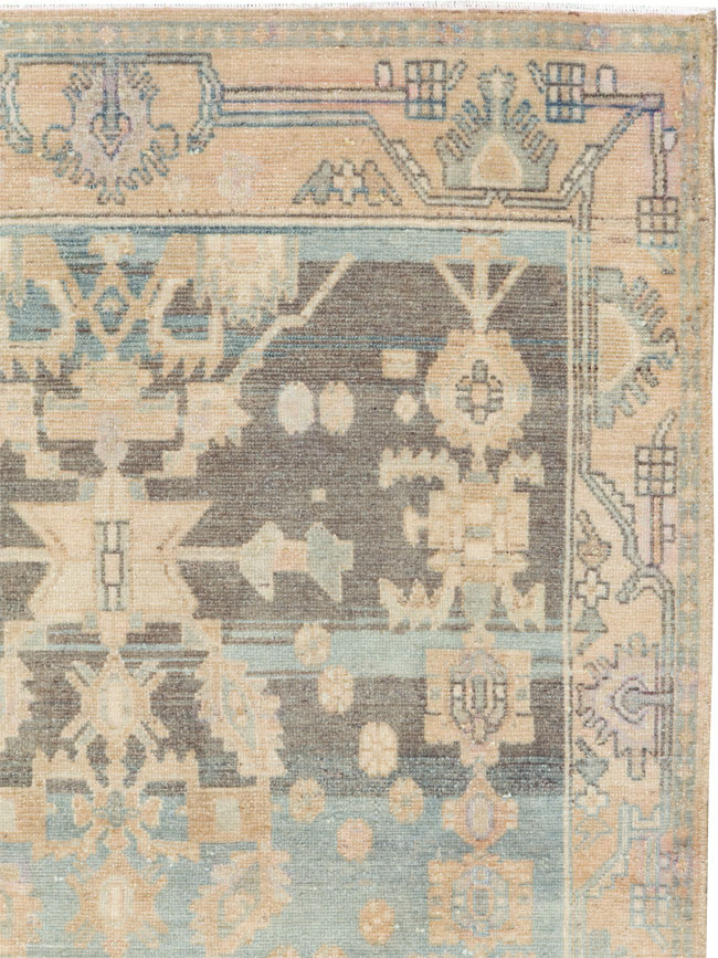 Vintage Persian Malayer Throw Rug, No.26568 - Galerie Shabab