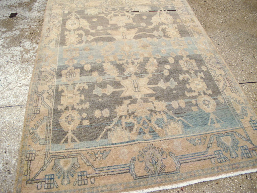 Vintage Persian Malayer Throw Rug, No.26568 - Galerie Shabab