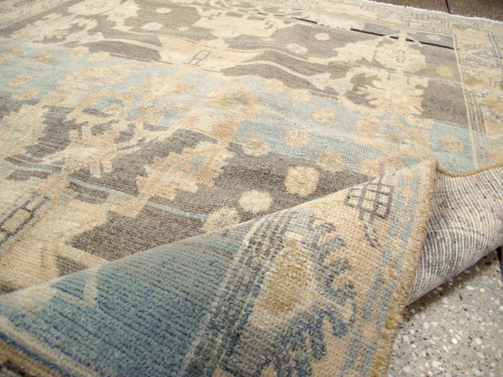 Vintage Persian Malayer Throw Rug, No.26568 - Galerie Shabab