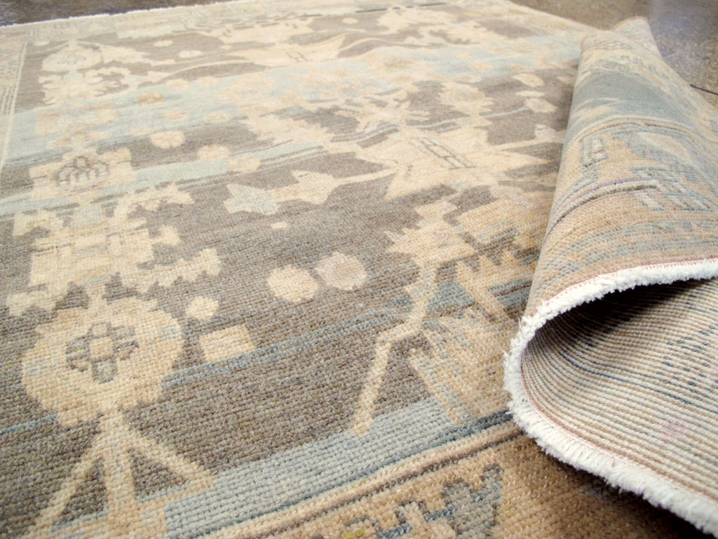 Vintage Persian Malayer Throw Rug, No.26568 - Galerie Shabab