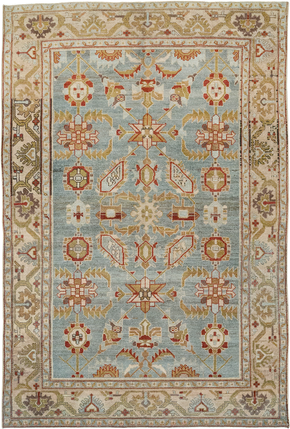 Vintage Persian Malayer Accent Rug, No.26569 - Galerie Shabab