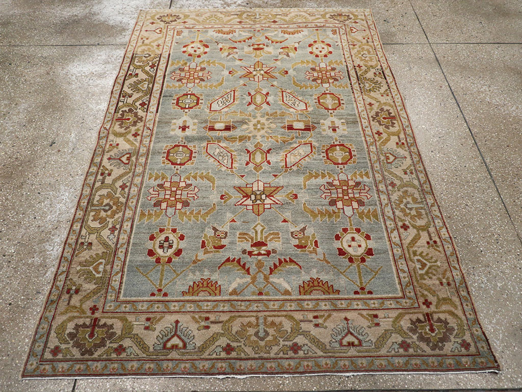 Vintage Persian Malayer Accent Rug, No.26569 - Galerie Shabab