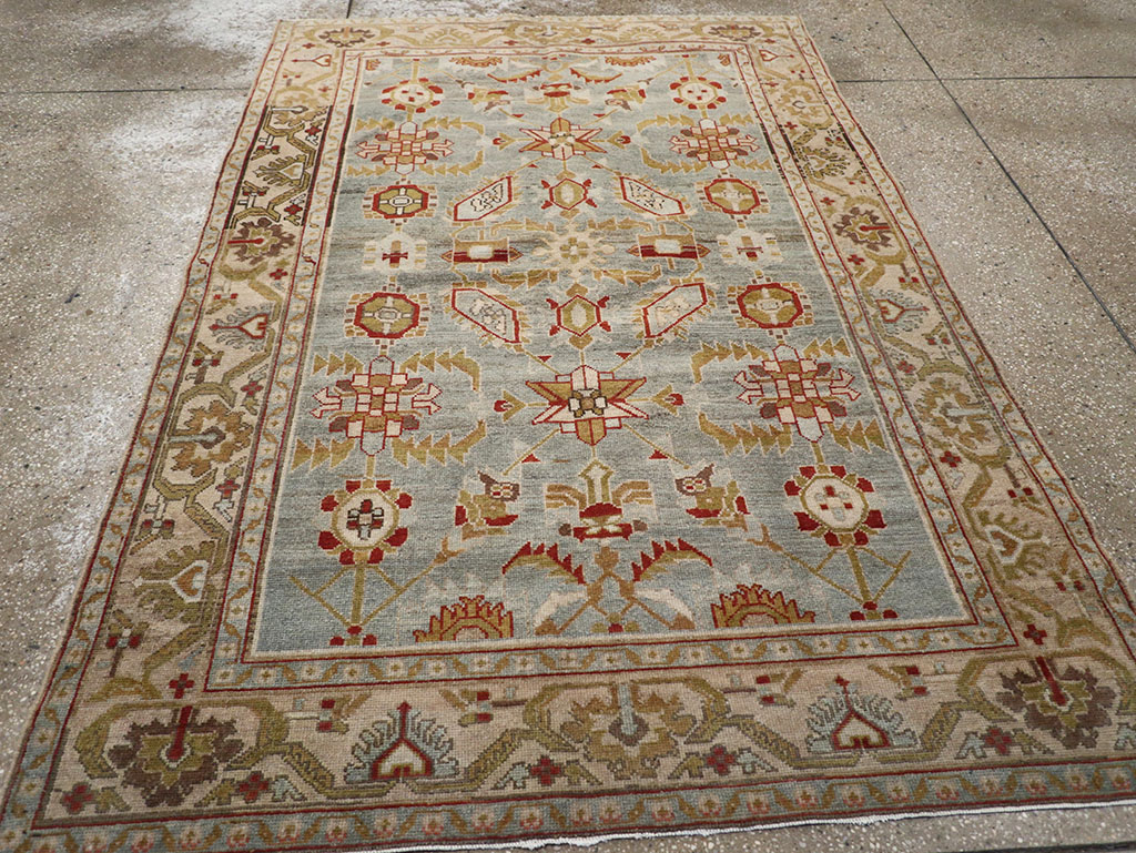 Vintage Persian Malayer Accent Rug, No.26569 - Galerie Shabab