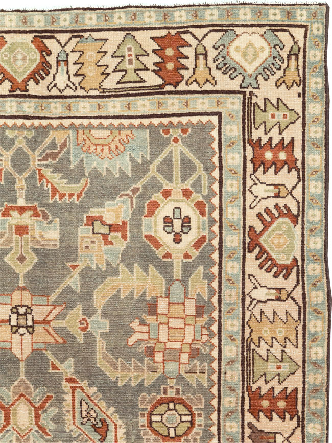 Vintage Persian Malayer Accent Rug, No.26570 - Galerie Shabab