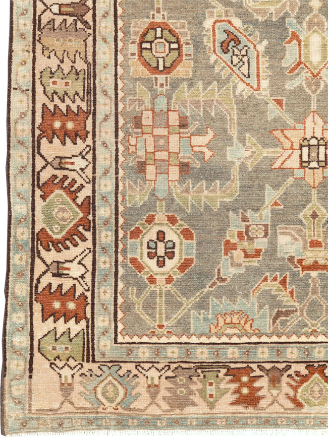 Vintage Persian Malayer Accent Rug, No.26570 - Galerie Shabab