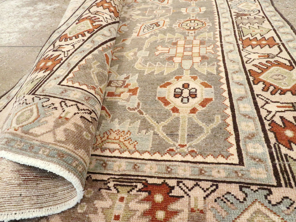 Vintage Persian Malayer Accent Rug, No.26570 - Galerie Shabab