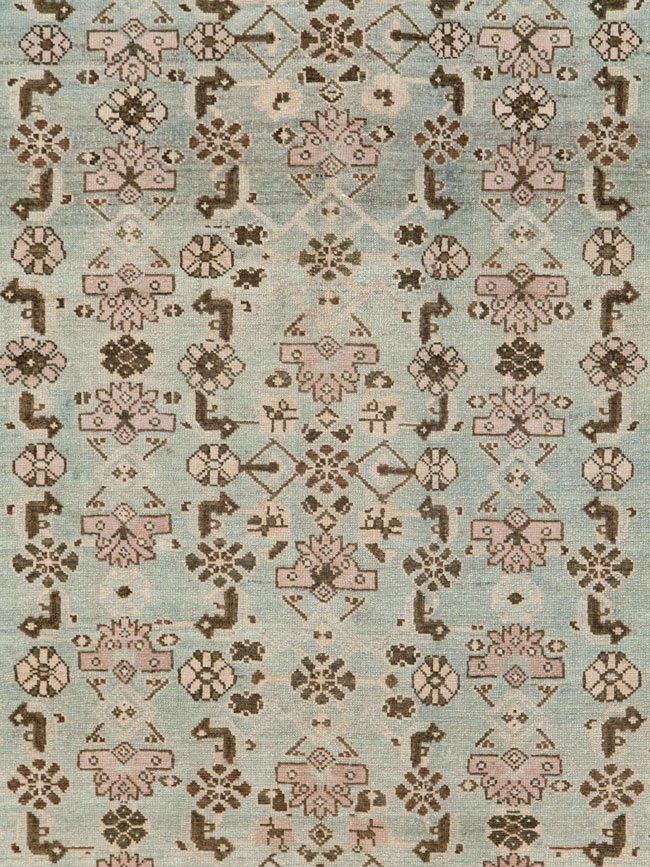 Vintage Persian Malayer Wide Gallery Runner, No.26573 - Galerie Shabab