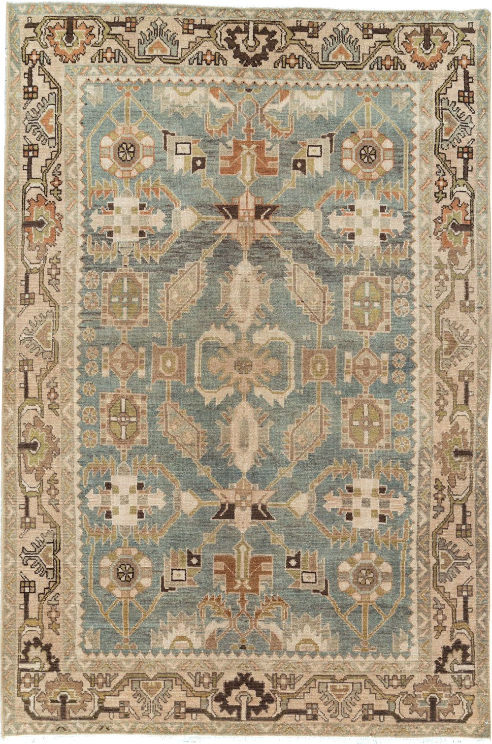 Vintage Persian Malayer Accent Rug, No.26578 - Galerie Shabab