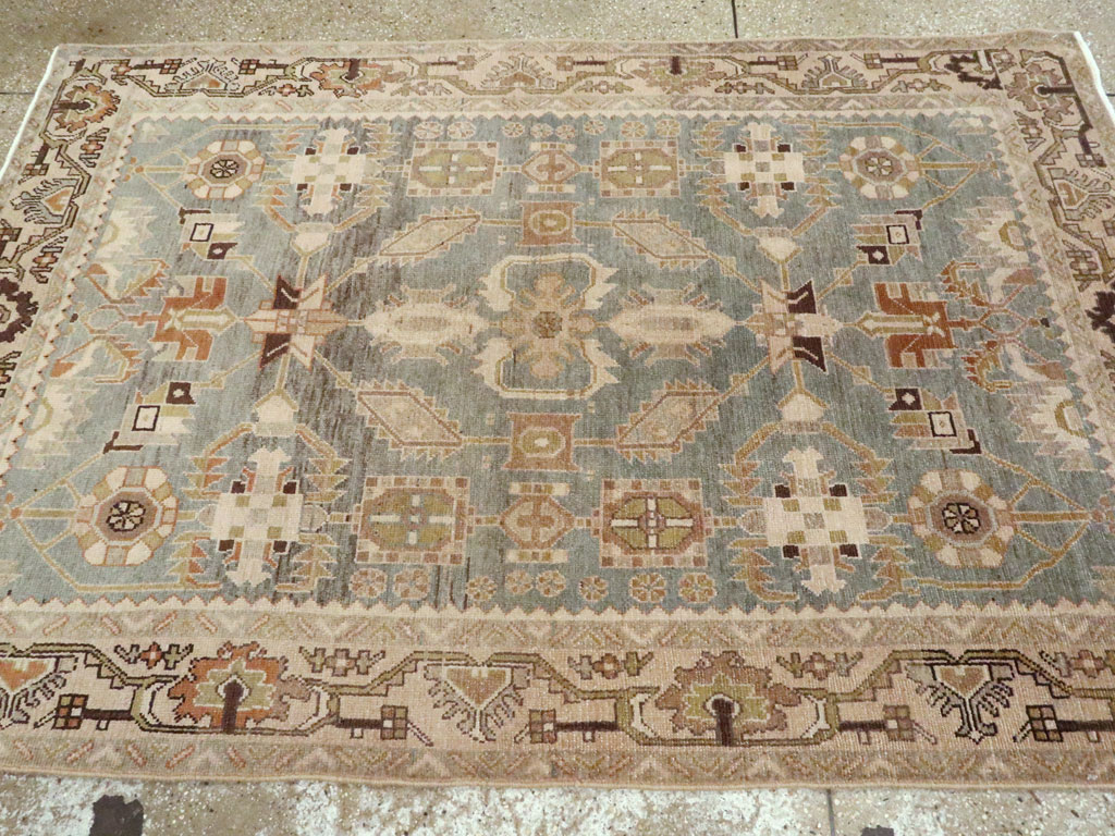 Vintage Persian Malayer Accent Rug, No.26578 - Galerie Shabab