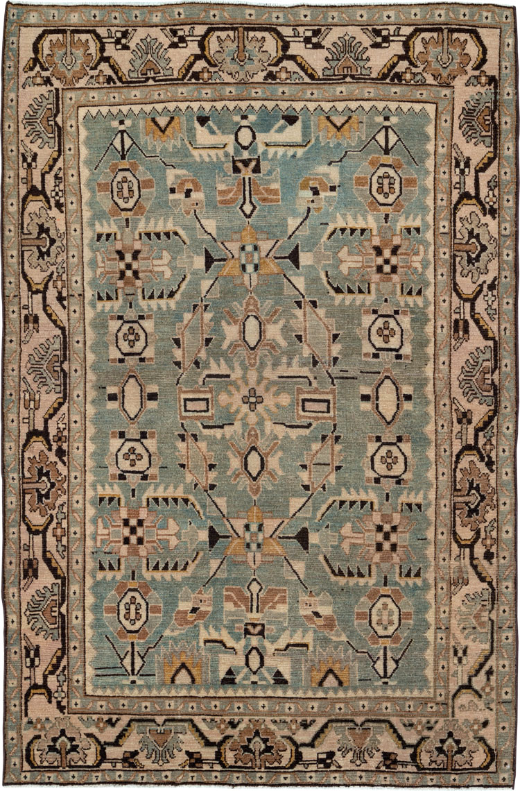 Vintage Persian Malayer Rug, No.26579 - Galerie Shabab